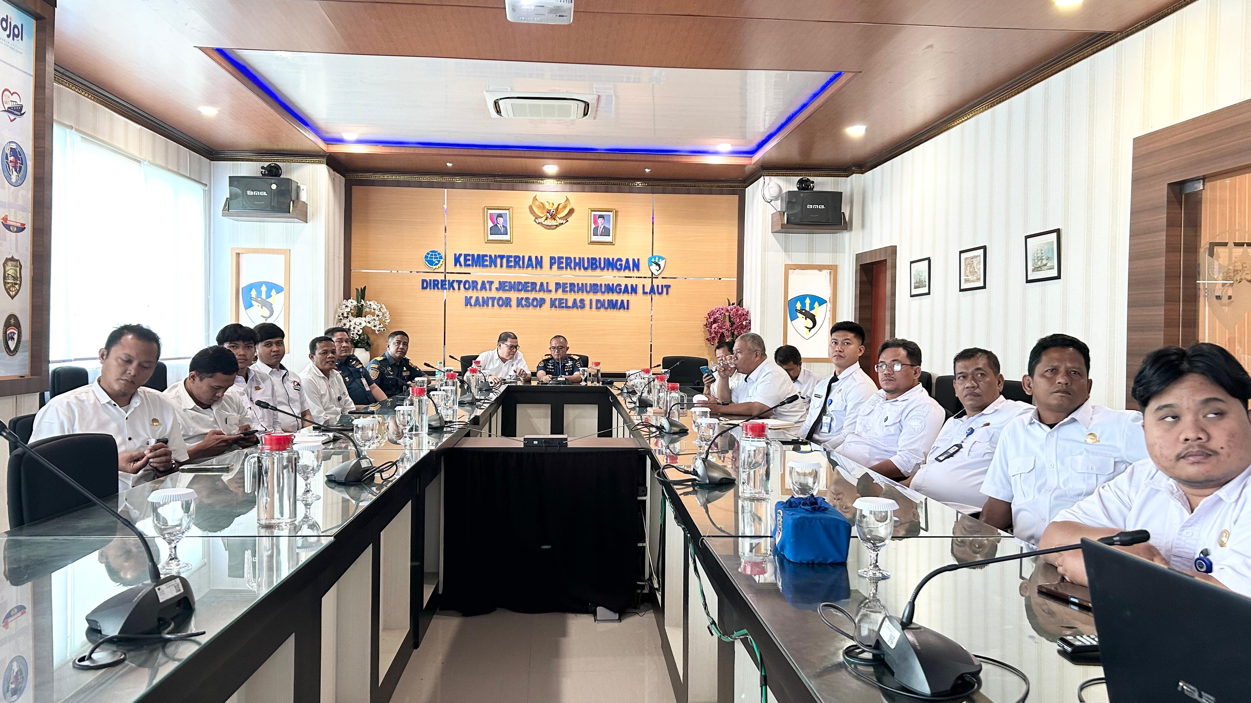 Kantor KSOP Kelas I Dumai mengikuti Kegiatan Rapat  Koodinasi Terkait Penguatan Pelayanan di Lingkungan Direktorat Jenderal Perhubungan Laut